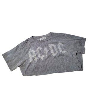 AC/DC Gray Graphic T-Shirt By Old Navy Collectabilitees XL Soft Cotton Blend Men